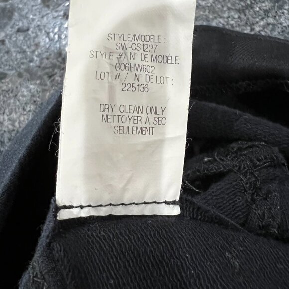 Helmut Lang Black Sheath Bodycon Asymmetrical Hem Dress $345 - Picture 12 of 13